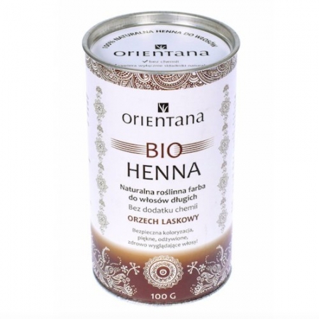 ORIENTANA Bio henna ORZECH LASKOWY do włosów długich 100g